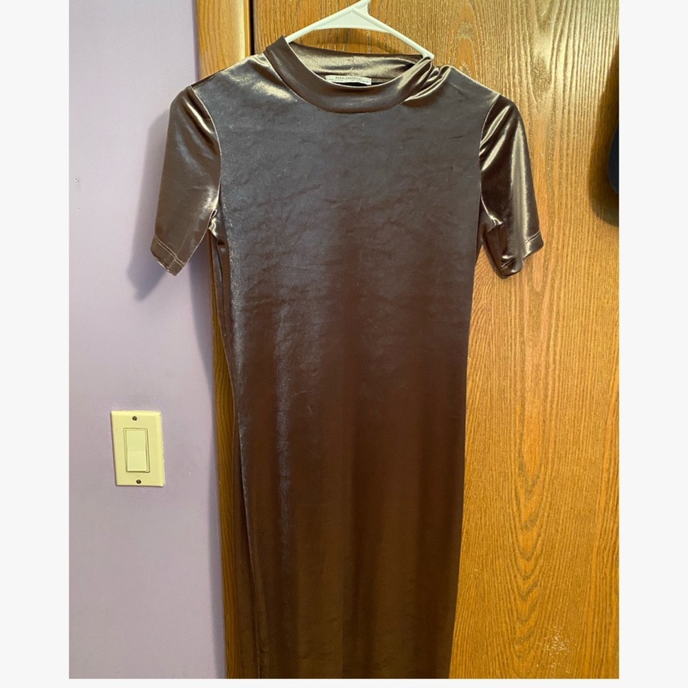 Zara Velveteen midi dress